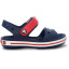 CROCBAND SANDALE KID - NAVY RED